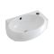 Lavabo Suspendido Oval de Cerámica 430x280mm con Grifo Mezclador de Lavabo Monoforo - Ashbury