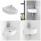 Lavabo Suspendido Angular de Cerámica 426x320mm - Belstone