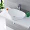 Lavabo Sobre Encimera Oval de Cerámica 590x390cm - Kenton