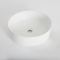 Lavabo Sobre Encimera Redondo Moderno Blanco 395mm x 395mm sin Agujeros para la Grifería - Sphere