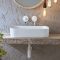 Lavabo Sobre Encimera Rectangular - 505mm x 370mm (Sin Agujeros para la Grifería) - Elements - Disponible en Distintos Acabados