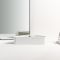 Lavabo de Sobre Encimera Moderno Triangular Blanco - 560mm x 345mm (1 Agujero para la Grifería) - Brixton