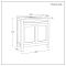 Mueble de Lavabo de 810mm Completo con Lavabo -  Disponible con Manijas en Distintos Estilos y Acabados  - Warwick