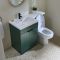 Conjunto de Baño de 1105mm Completo con Mueble de Lavabo y Mueble para WC con Inodoro Covelly - Disponible en Distintos Acabados, Selección de Manijas y en Versión Izquierda o Derecha