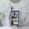 Mueble de Lavabo Moderno de Suelo - 400mm Completo con Lavabo - Disponible con Distintas Manijas y Acabados - Edge