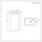 Mueble de Lavabo Mural Moderno - 400mm con Lavabo - Disponible con Distintas Manija y Acabados - Edge