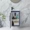 Mueble de Lavabo Mural Moderno - 400mm con Lavabo - Disponible con Distintas Manija y Acabados - Edge