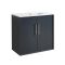 Mueble de Lavabo Mural Moderno - 810mm - Completo con Lavabo - Disponible con Distintas Manijas - Edge