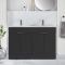 Mueble de Lavabo -  1210mm - Completo con Lavabo Doble - Disponible con Manijas en Distintos Estilos y Acabados   - Cluo