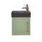 Mueble de Lavabo Tradicional Suspendido -  400mm - Completo con Lavabo Negro  - Disponible con Manija en Distintos Diseños y Acabados - Thornton