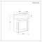 Mueble de Lavabo Tradicional Suspendido -  400mm - Completo con Lavabo Negro  - Disponible con Manija en Distintos Diseños y Acabados - Thornton