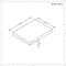 Encimera Flotante Blanca para Lavabo Sobre Encimera Efecto Roble 600mm - Cluo