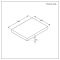 Encimera Flotante de 600mm Blanca Completa con Lavabo Sobre Encimera de 370mm x 370mm - Alswear