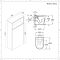 Conjunto de Baño con Diseño Abierto de Color Roble Oscuro Completo con Mueble Para Lavabo de 800mm, Mueble de Pared, Espejo, Lavabo, WC y Cisterna - Hoxton