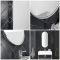 Espejo Mural Oval Cromado - 1000mm x 400mm - Gianna