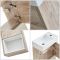 Mueble Suspendido con Repisa Abierta de 400mm Completo con Lavabo - Selección de Acabado y Luz LED - Hoxton