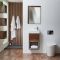 Mueble Suspendido con Repisa Abierta de 400mm Completo con Lavabo - Selección de Acabado y Luz LED - Hoxton