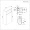 Conjunto de Baño con Diseño Abierto de Color Roble Claro Completo con Mueble Para Lavabo de 600mm, Lavabo, WC y Cisterna - Hoxton