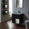 Mueble Suspendido con Repisa Abierta de 610mm Completo con Lavabo - Selección de Acabado y con Luz LED - Hoxton