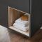Mueble Suspendido con Repisa Abierta de 1000mm Completo con Lavabo - Selección de Acabado y Luz LED - Hoxton