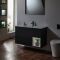 Mueble Suspendido con Repisa Abierta de 1000mm Completo con Lavabo - Selección de Acabado y Luz LED - Hoxton