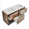 Mueble Suspendido con Repisa Abierta de 1210mm con Lavabo Doble - Selección de Acabados y Luz LED - Hoxton