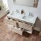 Mueble Suspendido con Repisa Abierta de 1210mm con Lavabo Doble - Selección de Acabados y Luz LED - Hoxton
