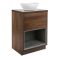 Mueble de Lavabo de 600mm con Repisa Abierta con Lavabo Sobre Encimera Elements - Hoxton - Selección de Lavabos, Acabados y Luz LED - Hoxton