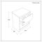 Mueble de Lavabo de 600mm con Repisa Abierta con Lavabo Sobre Encimera Elements - Hoxton - Selección de Lavabos, Acabados y Luz LED - Hoxton