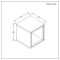 Mueble Suspendido Individual Moderno con Repisa Abierta - 300mm x 300mm - Disponible en Distintos Acabados y con Luz LED - Hoxton