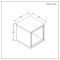 Mueble Suspendido Individual Moderno con Repisa Abierta - 300mm x 300mm - Disponible en Distintos Acabados y con Luz LED - Hoxton