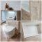Mueble Completo con Inodoro Color Roble Claro con Diseño Abierto de 600mm - Hoxton