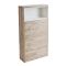 Mueble Completo con Inodoro Color Roble Claro con Diseño Abierto de 600mm - Hoxton