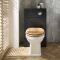 Mueble de WC - 500mm - Completo con Inodoro Adosado Richmond - Selección de Acabados y con Tapa en Distintos Colores - Warwick