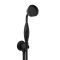 Telefonillo de Ducha Tradicional con Soporte y Codo de Salida Integrado - Negro - Elizabeth