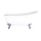 Bañera Exenta Tradicional con Respaldo en Un Lateral - 1710mm x 740mm - Patas Disponibles en Distintos Acabados - Legend