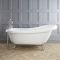 Bañera Exenta Tradicional con Respaldo en Un Lateral - 1710mm x 740mm - Patas Disponibles en Distintos Acabados - Legend