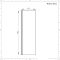 Mampara de Bañera Abatible 1400mm x 250mm x 6mm Portland