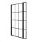 Pared de Ducha para Bañera Plegable a Cuadrícula con Forma de L - Negro - Barq