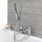 Mezclador de Bañera Ergonómico con Caño Abierto a Cascada y Ducha de Mano