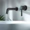 Grifo Mezclador Mural Negro para Lavabo - Nox
