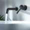 Grifo Mezclador Mural Negro para Lavabo - Nox