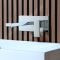 Grifo Mezclador Mural Moderno Cuadrado para Lavabo - Disponible en Distintos Acabados