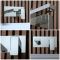Grifo de Lavabo Moderno Mural - Cromado - Kubix