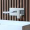 Grifo de Lavabo Moderno Mural - Cromado - Kubix