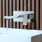 Grifo de Lavabo Moderno Mural - Cromado - Kubix