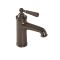 Grifo Mezclador Tradicional  Monoforo para Lavabo Efecto Bronce Bruñido - Charleston