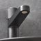 Grifo Mezclador Monoforo Moderno Alto con Botón a Presión - Negro - Idro