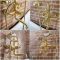 Grifo Mezclador Mural para Bañera con Telefonillo de Ducha en Estilo Industrial - Oro Satinado - Zandra