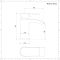 Lavabo Suspendido Oval de Cerámica 430x280mm con Grifo Mezclador de Lavabo Monoforo - Ashbury
